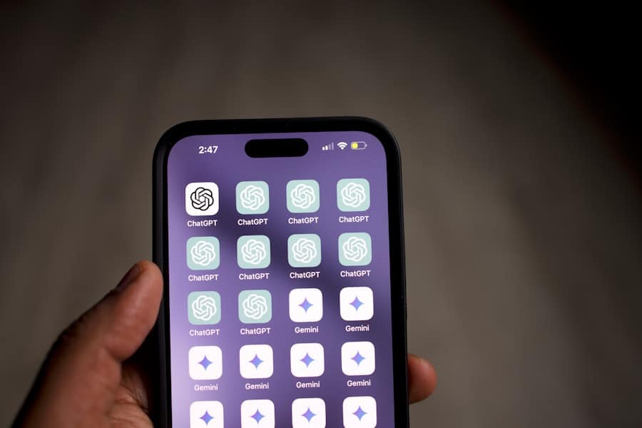 Mobile app interface