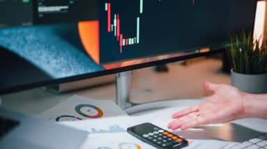 Photo Candlestick chart