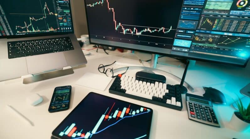 Photo Candlestick chart
